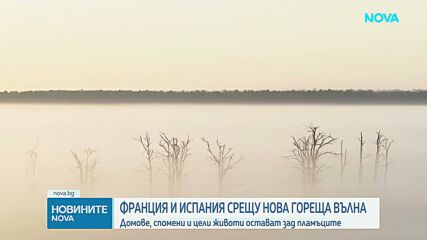 Продължава борбата с пожарите в Испания и Франция