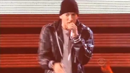 Eminem ft Lil Wayne , Drake and Travis Barker - Drop The World/ Forever (live at Grammy Awards) Hq 