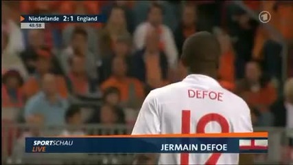12.08.2009* Холандия - Англия 2:2 Джермейн Дефо