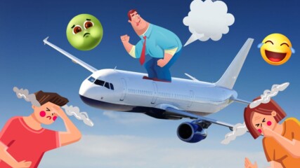 Върнаха самолет, заради странно- неприятна миризма от пътник!🤣