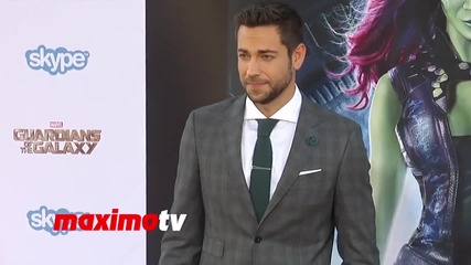 Звездата Закари Леви на премиерата на филма Пазители на Галактиката (2014)