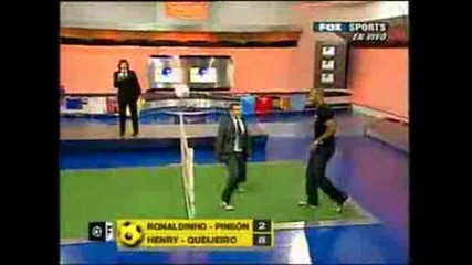 Thierry Henry en futbol para todos jugando al Futbol Tenis (argentina).avi