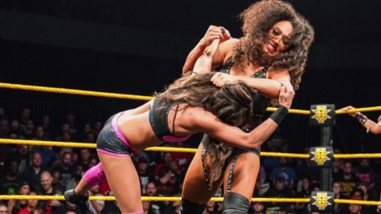 Candice LeRae & Kacy Catanzaro vs. Aliyah & Vanessa Borne: WWE NXT, April 24, 2019