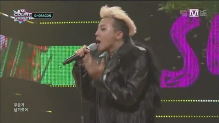 131107 G-dragon - Crooked @ Mcountdown