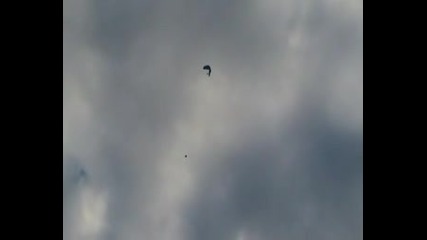 Base Jumper Jump From Own Paraglider