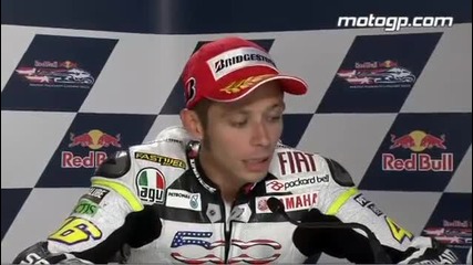 Valentino Rossi interview after the United States Gp 