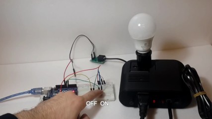 Control AC LED lamp 110V/220V using arduino Uno and sugar device