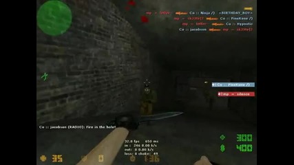 Knife 1v5 ace clutch