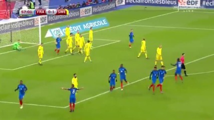Франция 2 - 1 Швеция ( Квалификация за световното 2018 ) ( 11/11/2016 )