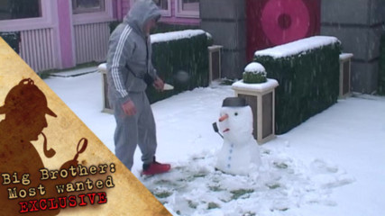 Динко прави снежен човек - Big Brother: Most Wanted 2017