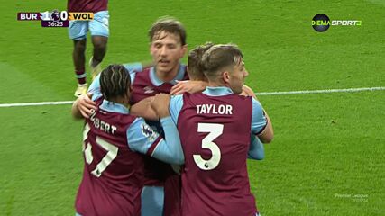 Burnley FC with a Goal vs. Wolverhampton Wanderers FC
