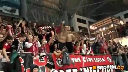 Ц С К А 3 - 0 Закса (полша) (22.02.2011) - Френетичната публика на Ц С К А !!! 