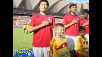 Господари на ефира - Кореиски футболист збърка футболът с казармата 2.07.2010г 