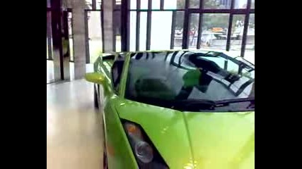 lime green lamborghini