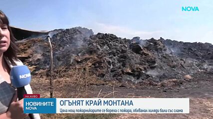 Повече от денонощие продължава борбата с пожара край ломското Ковачица