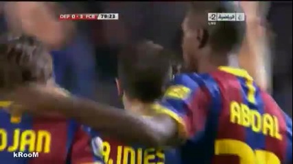 Deportivo La Coruna vs Barcelona 0 - 4 - Full Highlights All Goals [8 1 2011]
