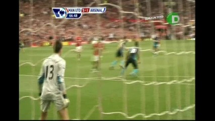 Manchester United - Arsenal - гол на Nani