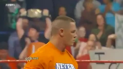 cena does the attitude adjustment to sheamus