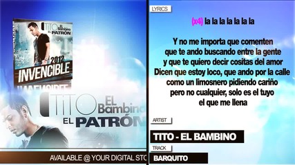 Tito El Bambino - Barquito ( Con Letra )