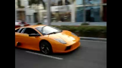 Exotic Cars in Beverly Hills - Bugatti Mc12 lambos and more 