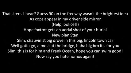 Eminem - Bad Guy ( Stan Follow Up ) ( Lyrics ) ( Bg Sub )