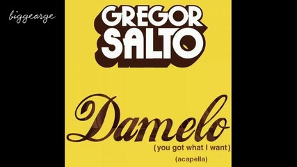 Gregor Salto - Damelo ( You Got What I Want ) ( Acapella ) [high quality]