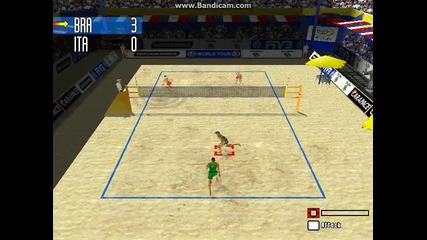 играта плажен волейбол - етап 1 - бразилия и италия