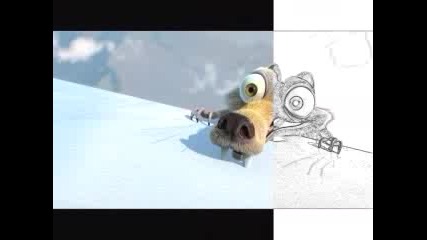 Auto Draw - Scrat (ice Age)