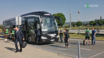 Лудогорец пристигна на Летище Варна преди отпътуването за Гърция