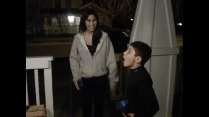 Funnel Prank on Rudy!!