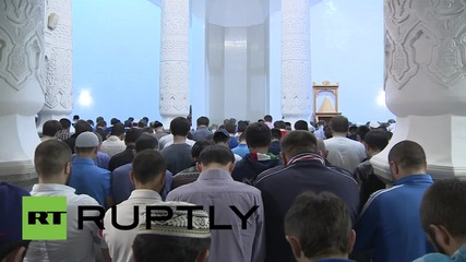 Първата молитва за Рамадана в Москва