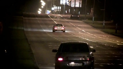 1/4 mile Ferrari 599, Nissan Gt-r R800, Mercedes Sl65 Amg,