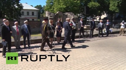 Latvia: Memorial servicel held for victims of the Holocaust in Riga