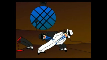 Cartoon Michael Jackson In Smooth Criminal 