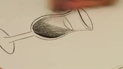 Уроци по рисуване - Как да рисуваме Кристална чаша