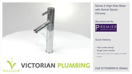 Series 2 High Rise Mixer with Swivel Spout - Chrome - Fj319