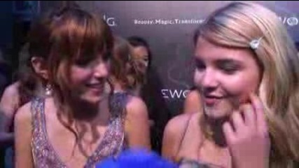 Bella Thorne and Stefanie Scott at Sue Wong Spring 2011 Collection