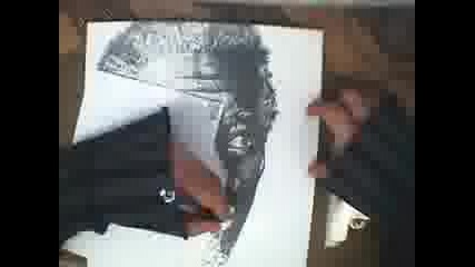 drawing Morgan Freeman (karakalem Portre )