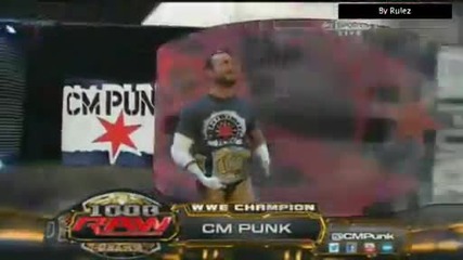 Wwe Raw 23.07.2012 John Cena Vs Cm Punk For Wwe Championship Part 1