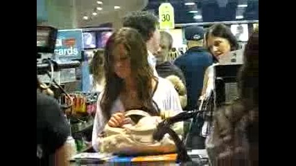 Ashley Tisdale at Palisades buying her album Guilty Pleasure