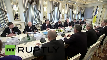 Ukraine: Poroshenko meets with Polish President Komorowski in Kiev
