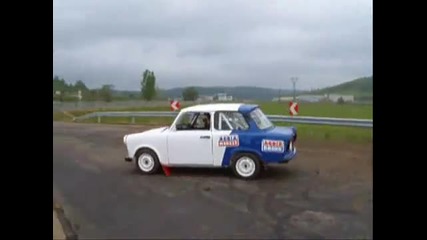 Trabant прави дрифт