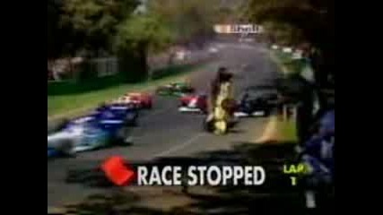 Martin Brundle Crash Melbourne 1996