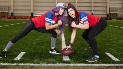 Sasha Banks vs. Bayley in a football showdown: WWE Game Night