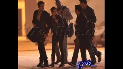 Kristen and Robert at Heathrow airport 
