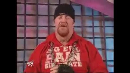 The Undertaker Backstage Interview