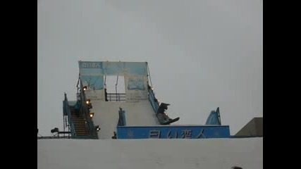 Snowboard Jumps At Sapporo Snow Festival