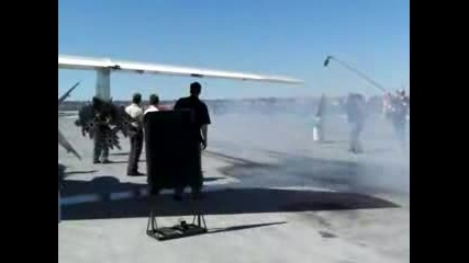 Cuda Burnout On The Uss Midway