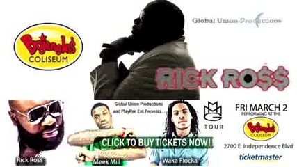 Rick Ross, Meek Mill, Waka Flocka Live In Concert Ciaa Weekend Charlotte Nc Friday March 2nd