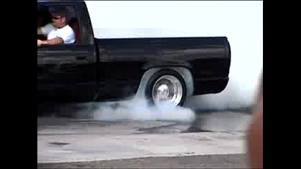 Chevy Truck Burn out contest win 